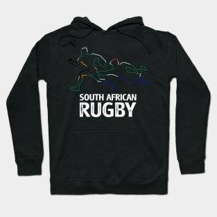 South African Rugby Tee Black Hoodie